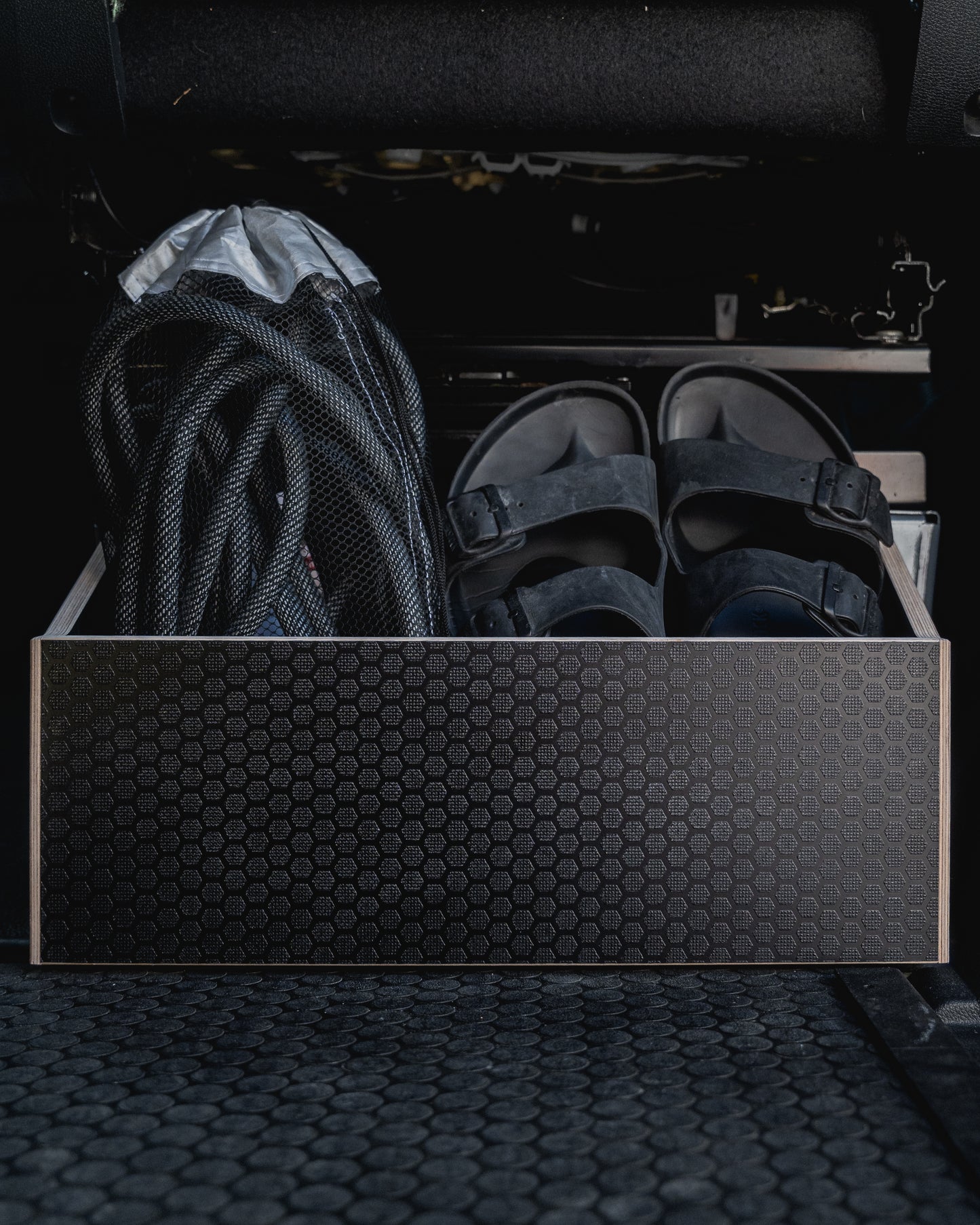 Behind the Seat Storage Cubby