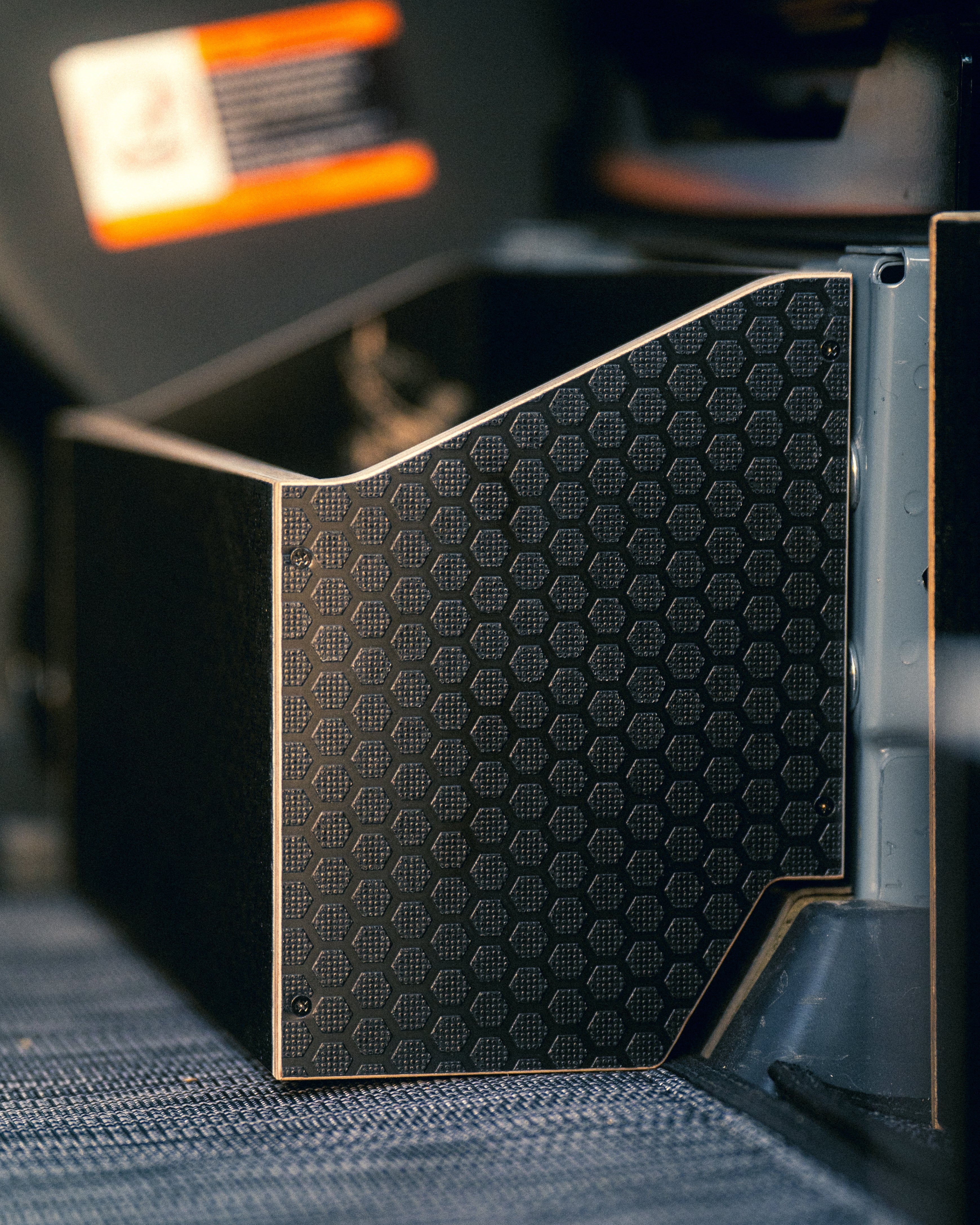 Hexply Seat Cubby – Sprinter Van Storage by Routed Wild