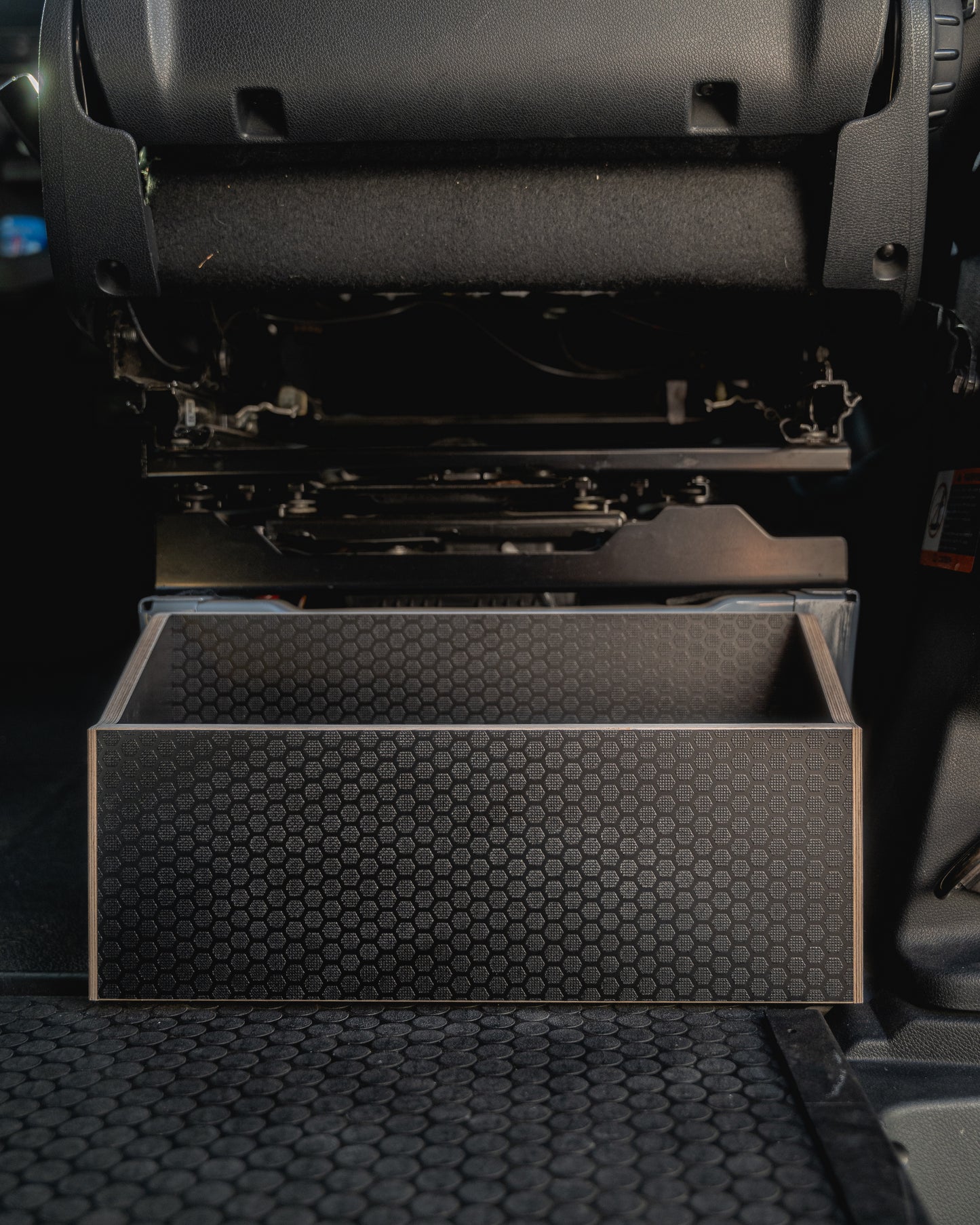 Behind the Seat Storage Cubby
