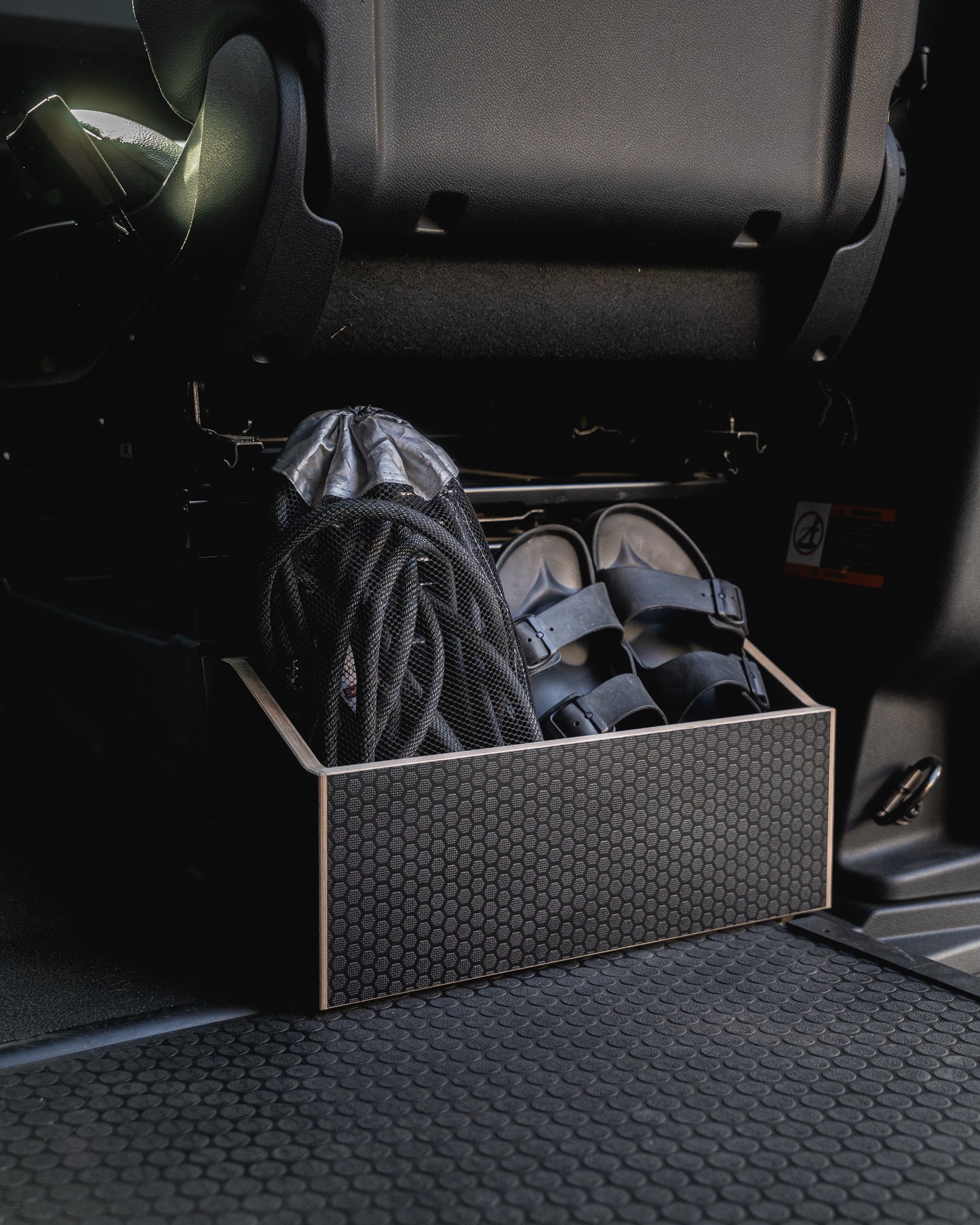 Behind the Seat Storage Cubby